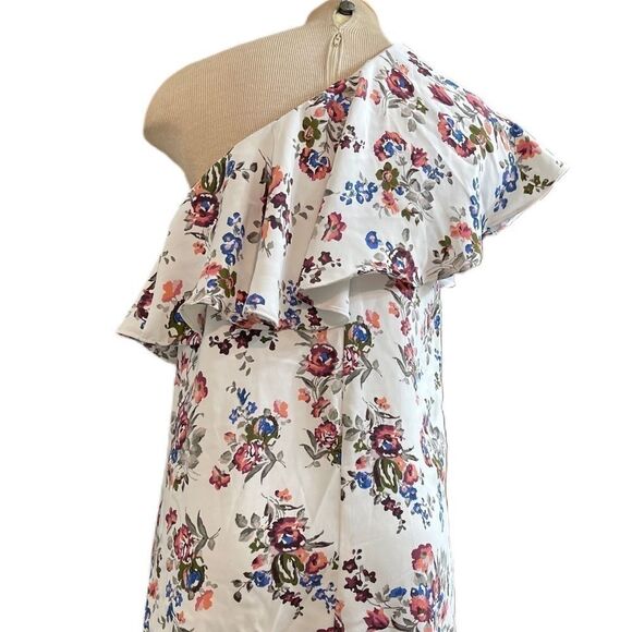 DO + BE White Floral Ruffle Off Shoulder Dress - Picture 3 of 10